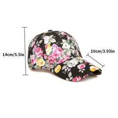 Peony Flower Cloth Adjustable Baseball Cap Hat