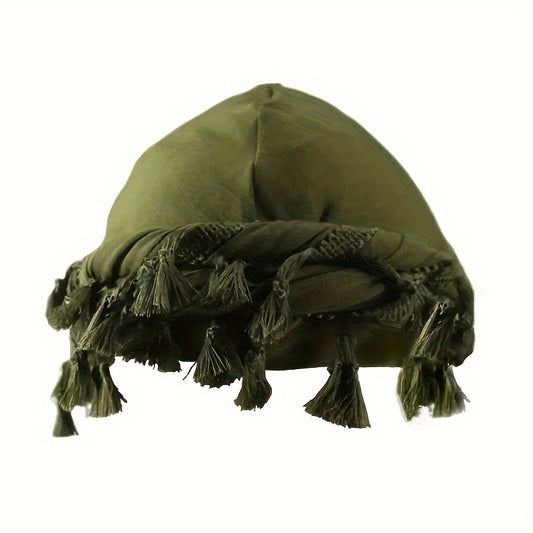 Vintage Twist Head Wraps Turban with Tassel