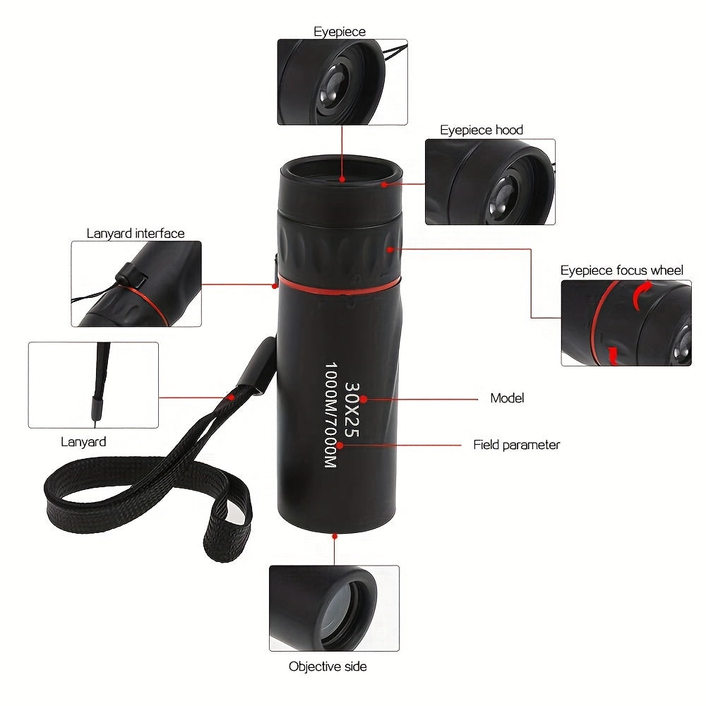 HD Monocular Telescope for Outdoor Bird Watching Concerts Games