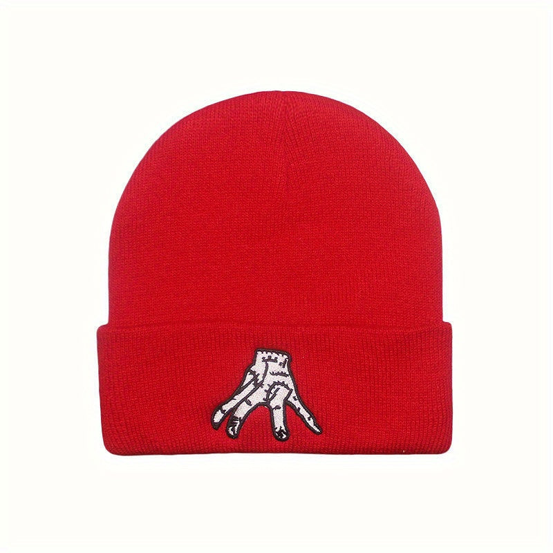 American Drama Pet Hand Embroidery Hat Warm Headgear Autumn Winter Woolen Hat