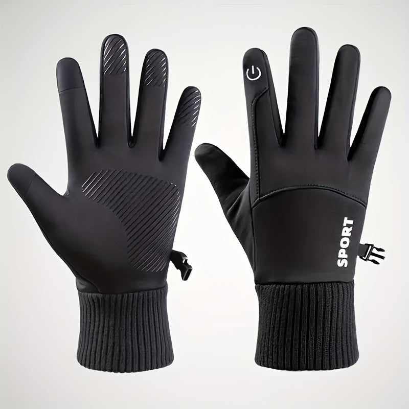 Waterproof Warm Touch Screen Sports Gloves for Snow Driving Running Cycling