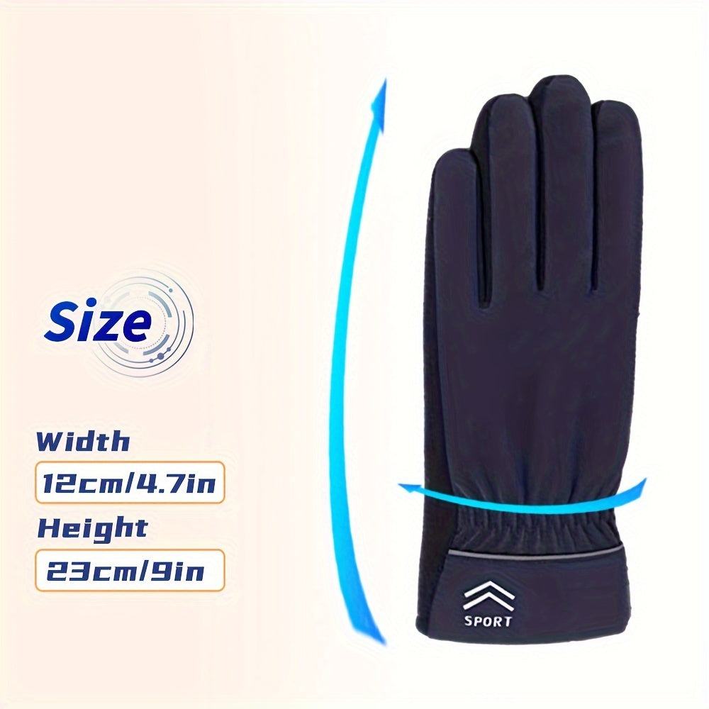 Winter Windproof Warm Gloves Touch Screen Outdoor Cycling Running Driving Hiking