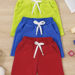 3pcs Boys Comfortable Creative Shorts for Summer