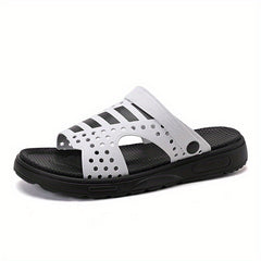 Men's Hollow Out Non Slip Platform Slides Comfortable Cloud Slides