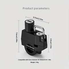 Functional Anti Theft Lock for Motorcycle Helmet