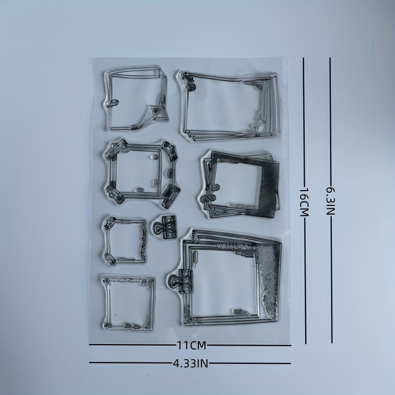 Handwritten Background Clear Stamp for Card Making