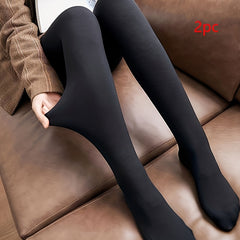 Plush Lined Tights High Waist Thermal Leggings Women's Stockings