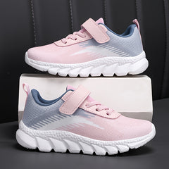 Girl's Breathable Woven Knit Sneakers for Outdoor Activities