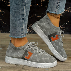 Breathable Low Top Sneakers Lightweight Running Shoes Women's Footwear