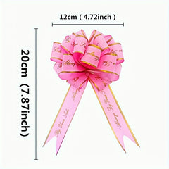 10pcs English Letter 3D Ribbon for Gift Bags - Plastic Ribbon for Decor