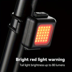 Mini Bike Headlight Taillight Set Strong Light Front Rear Lights Night Cycling