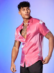 Men's Summer Party Casual Short Sleeve Button Up Shirt