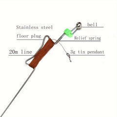 5pcs Automatic Fishing Device With Bite Alarm Ground Insert Fishing Tool