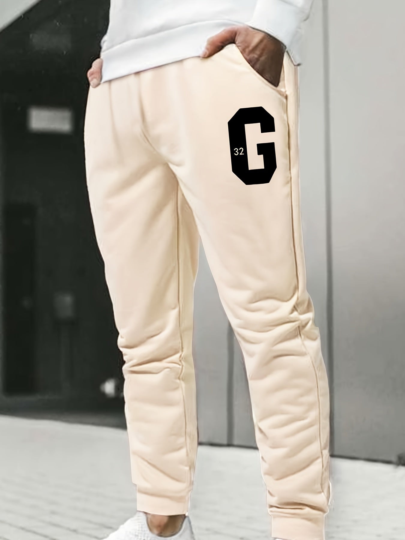 Men's Drawstring Sweatpants Loose Casual Jogger Pants