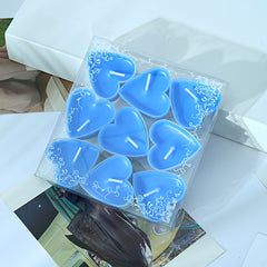 Set of 9 Heart-Shaped Scented Candles