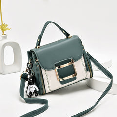 Stylish Top Handle Bag Faux Leather Purse Shoulder Bag