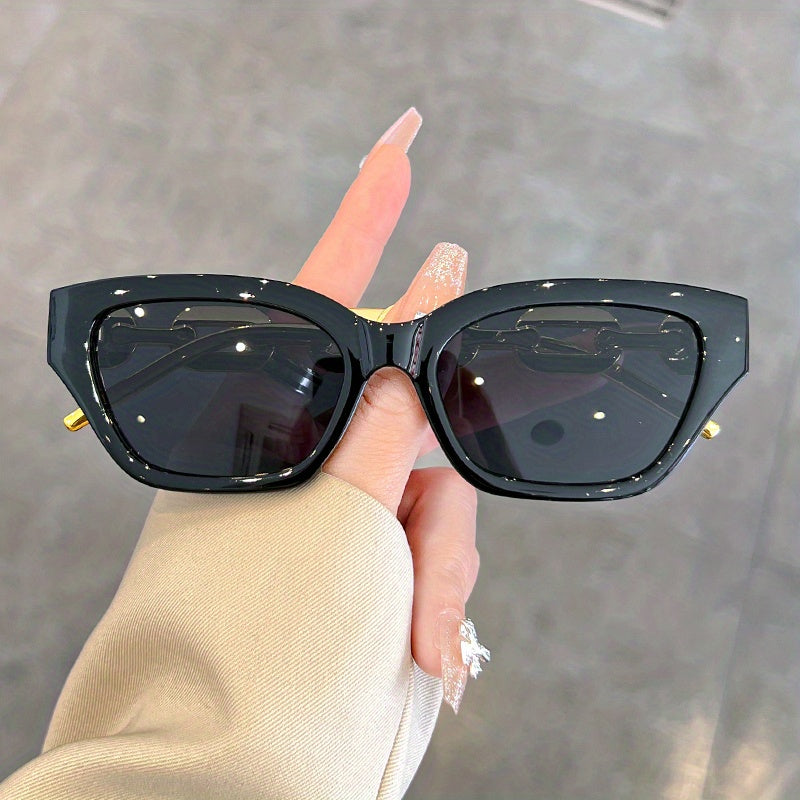 Cat Eye Sunglasses Metal Chain Charm Glasses UV400