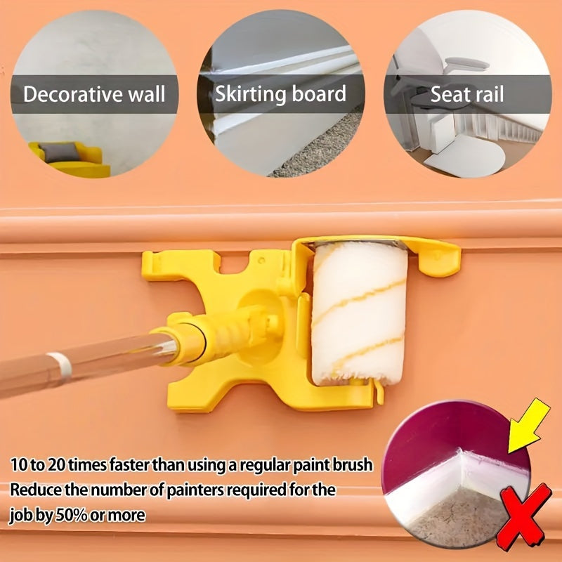 Paint Edger Roller Combo Kit for Home Room Wall Ceiling Window Painting