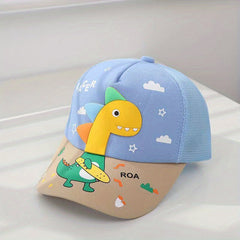 Kids Dinosaur Baseball Cap Mesh Sun Screen Sport Hat Outdoor Hiking Beach