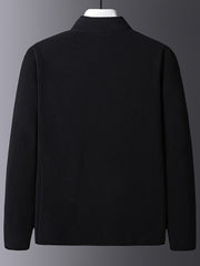 Men's Fleece Jacket Zip-Up Polar Casual Stand Collar