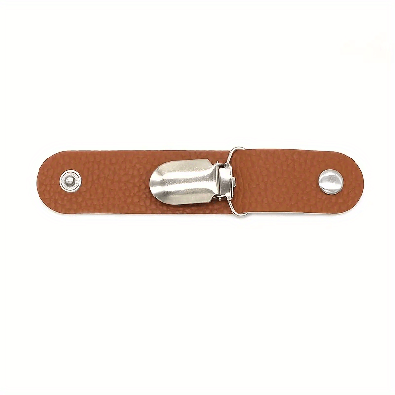 Travel Hat Clip Outdoor Storage PU Leather Sunshade Straw Hat Access
