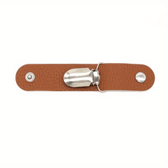 Travel Hat Clip Outdoor Storage PU Leather Sunshade Straw Hat Access