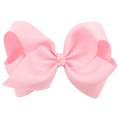 7 Pcs Girls Big Bow Hairpin Solid 6 inch Headwear Hair Accessories