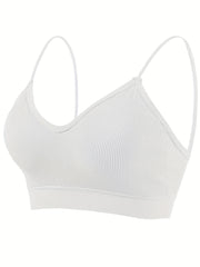 5Pcs Ribbed Wireless Bras Stretch Lingerie