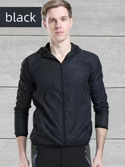 Men's Lightweight Waterproof Windbreaker Jacket Hooded Coat