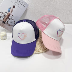 Butterfly Love Trucker Hat Baseball Cap Mesh Sun Hat For Women