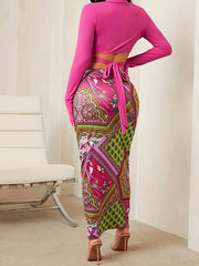 Floral Print Bodycon Skirt for Spring & Summer