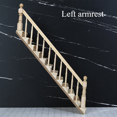 Mini Dollhouse Furniture Left and Right Handrails Stair Model