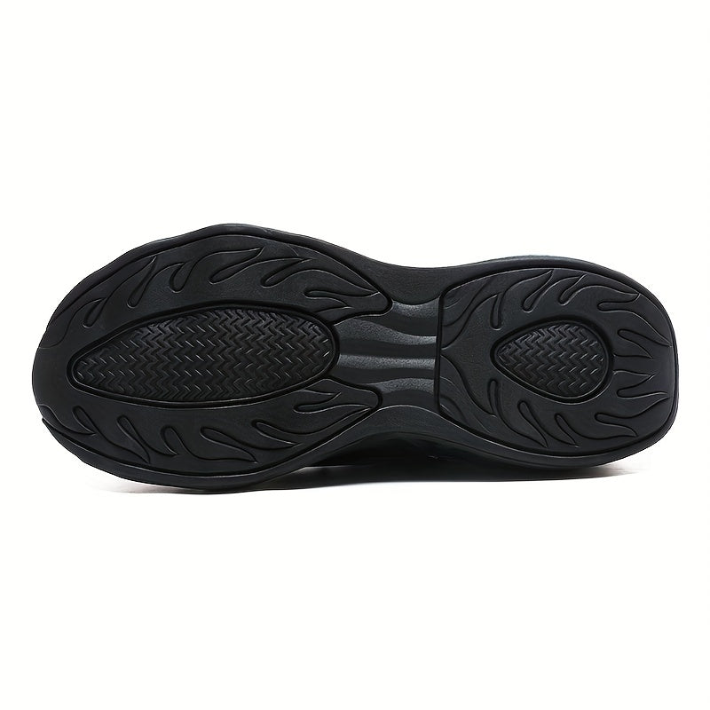 Men's Flame Athletic Slip-on Sneakers with Shoelaces