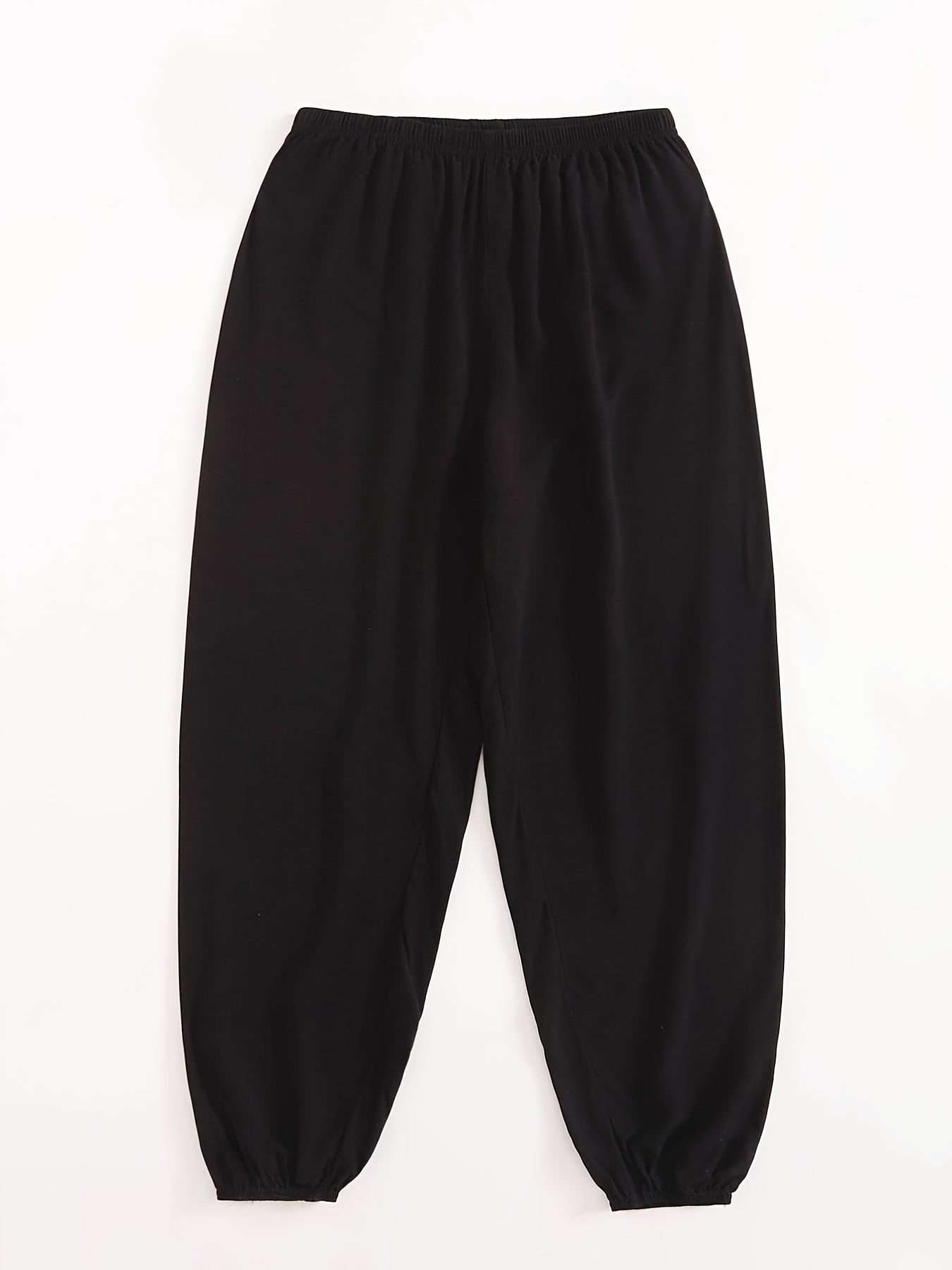 Solid High Waist Comfy Lantern Pants