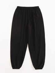 Solid High Waist Comfy Lantern Pants
