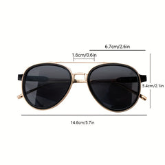 Men's Vintage Square Aviator Sunglasses UV400 Protection Glasses