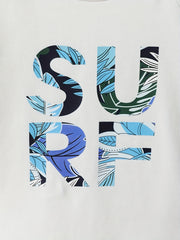Baby Boys Hawaii Style SURF T-shirt & Leaf Shorts Set for Summer