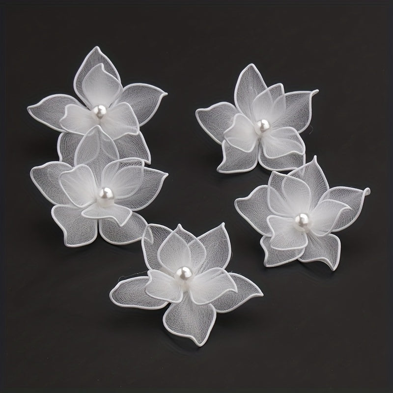 Fabric Flower Hair Clip Bridal Styling Hair Accessories Wedding Headdress Barret