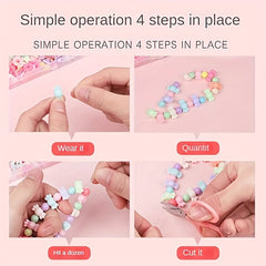 880pcs Charm Bracelet Making Kit Beads Chains DIY Craft Christmas Birthday Gift