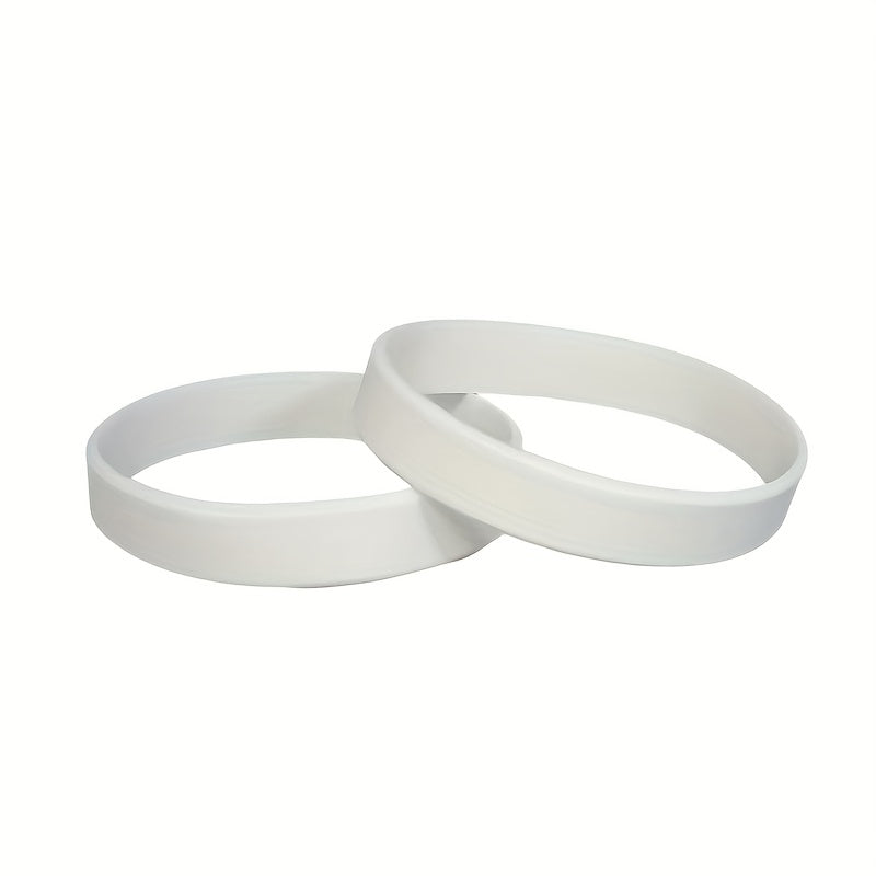 2pcs Silicone Bracelet for Fitness and Sports
