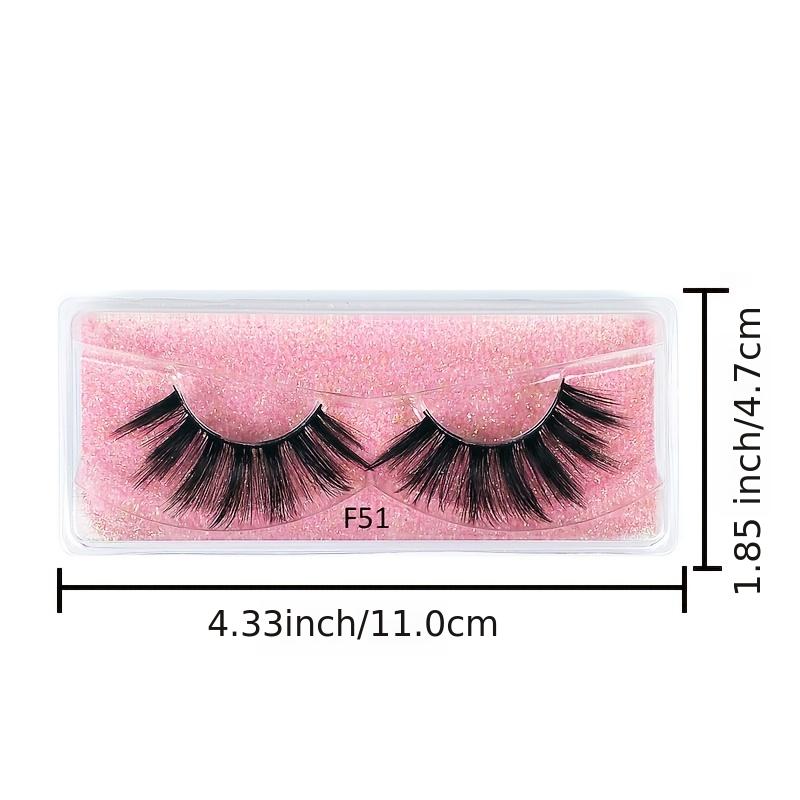 Natural Fluffy 3D Mink Lashes Soft and Thick False Eyelashes for Women