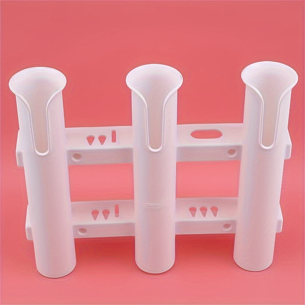 3-Tube Fishing Rod Holder Portable Plastic Rack Fishing Accessories