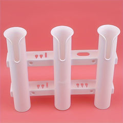 3-Tube Fishing Rod Holder Portable Plastic Rack Fishing Accessories
