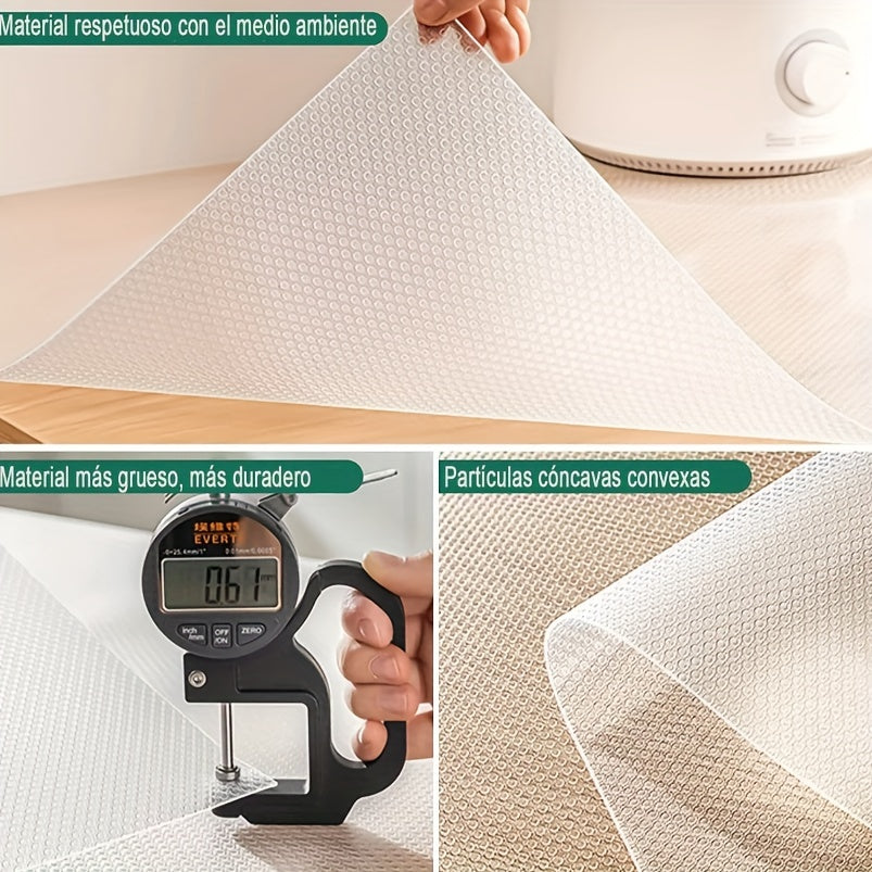 Clear Shelf Liners Waterproof Non Slip Fridge Liner Mats