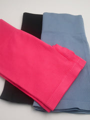 3pc High Waist Yoga Shorts Butt Lifting Biker Shorts