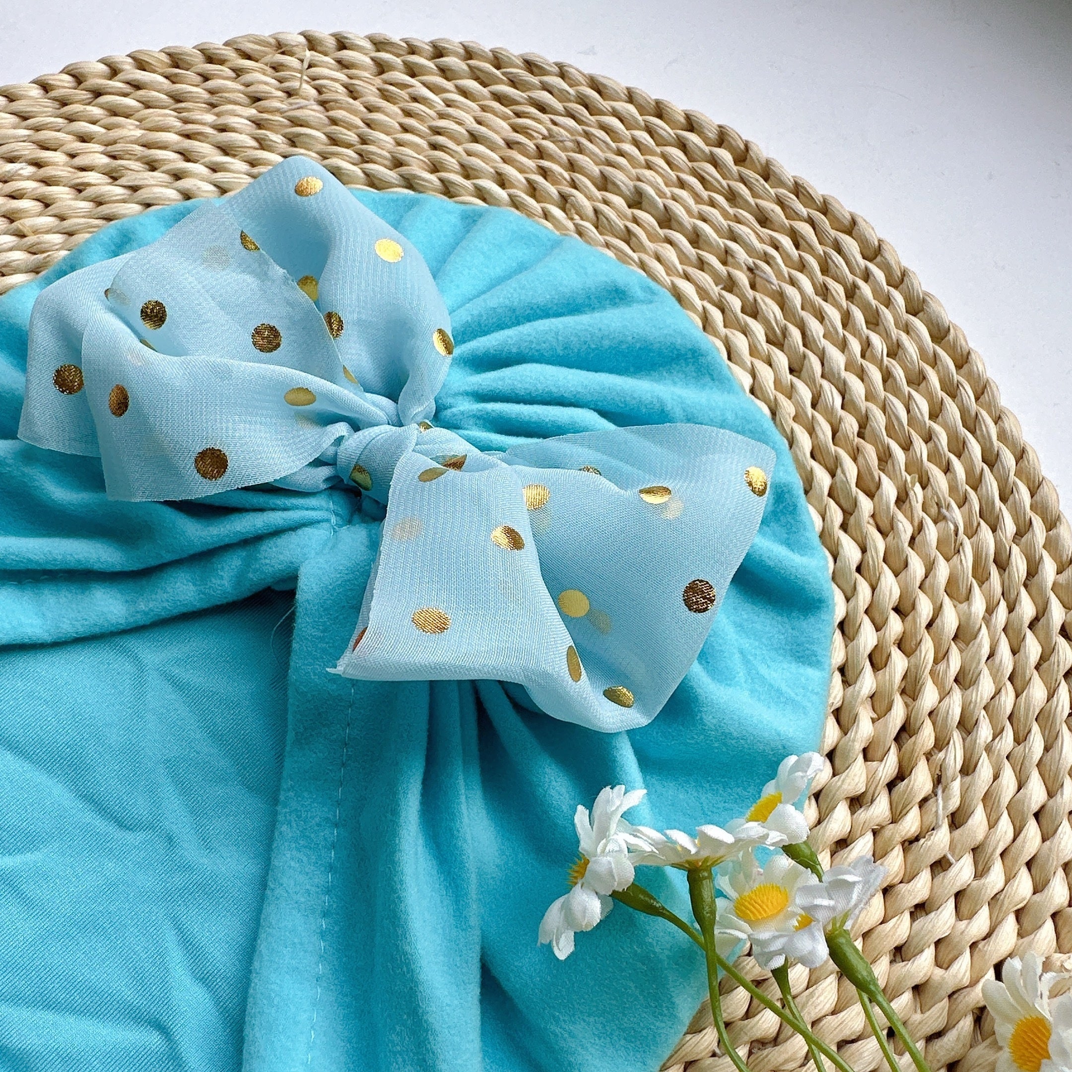 Soft Bowtie Baby Hat Newborn Spring Summer Headband