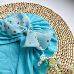 Soft Bowtie Baby Hat Newborn Spring Summer Headband