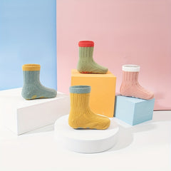 5 Pairs Knit Floor Socks for Toddler Boys Girls