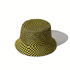 Unisex Sunshade Bucket Hat with Yellow Sun Hat for Outdoor Travel