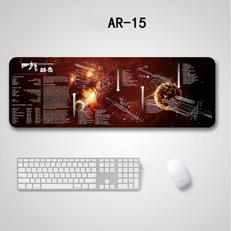 Non Slip PU Leather Desk Blotter Gun Cleaning Mat Desk Pad Protector Mouse Pad